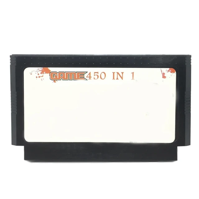 Hot Games 450 In 1 Cartridge 60 Pin Cart Game Card For 8 Bit Game Player