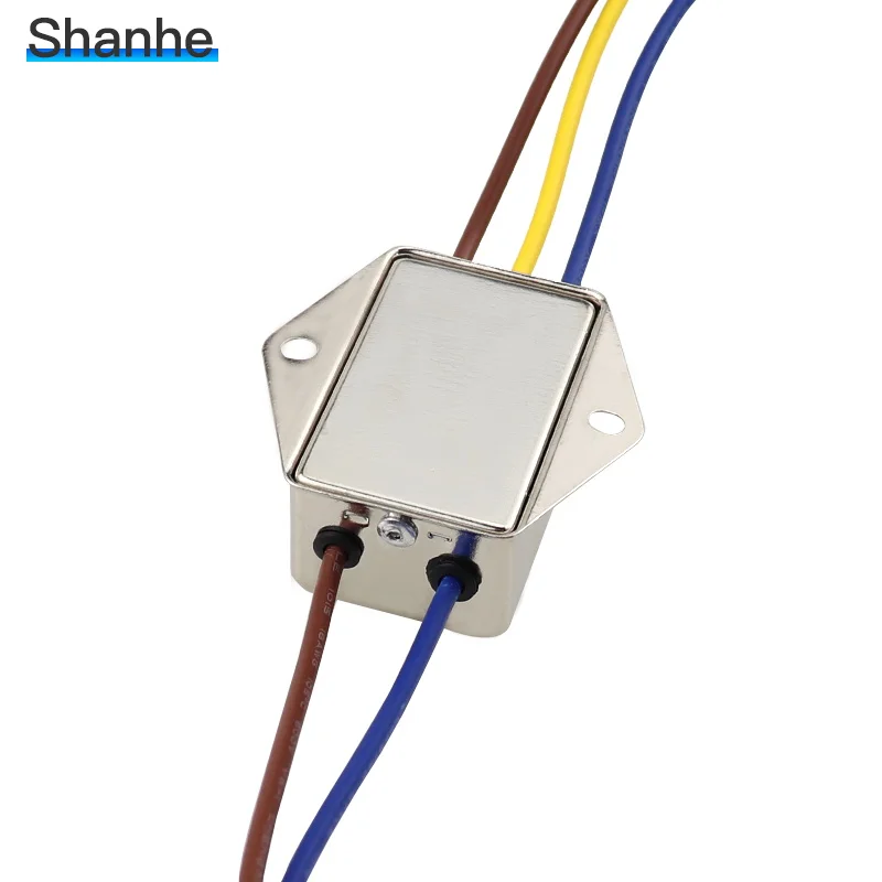Sourcing Map EMI Filter 115/250V 10A – Unterdrückt Störgeräusche, Silber/schwarz, Für Elektronik