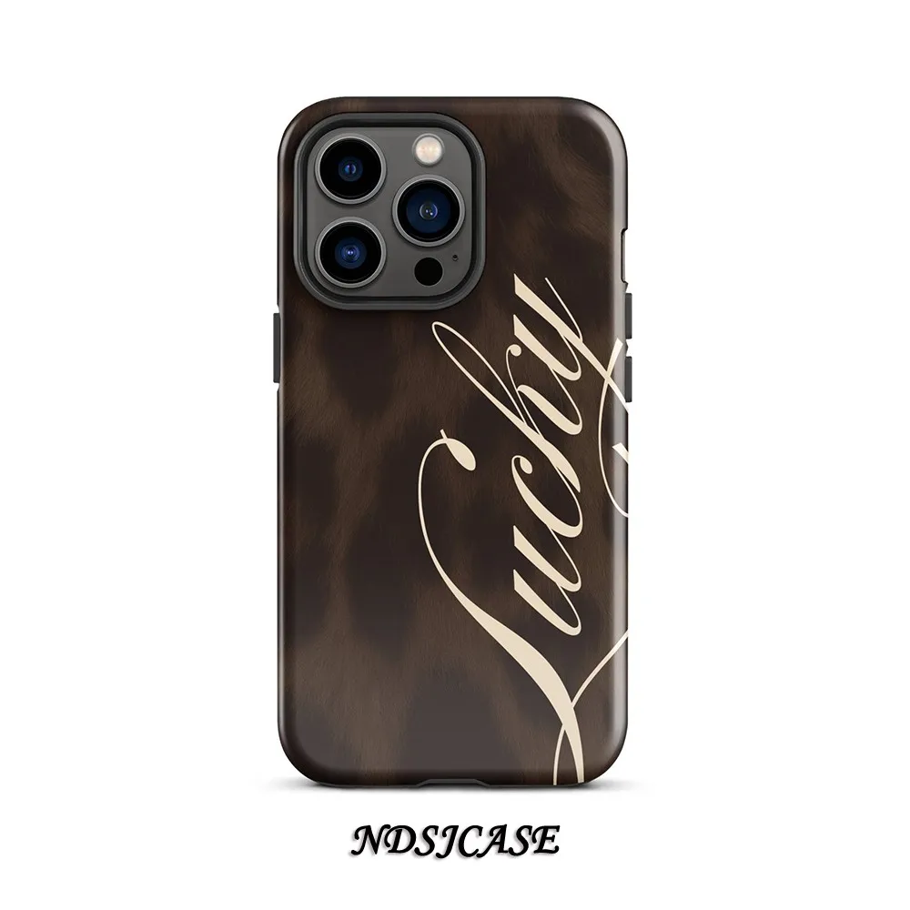 Modische Handyhülle mit Leopardenmuster für iPhone 17, 16, 15, 14, 13, 12, 11, XS, XR, XSMAX, Air Pro Max Plus, luxuriöse doppellagige Abdeckung