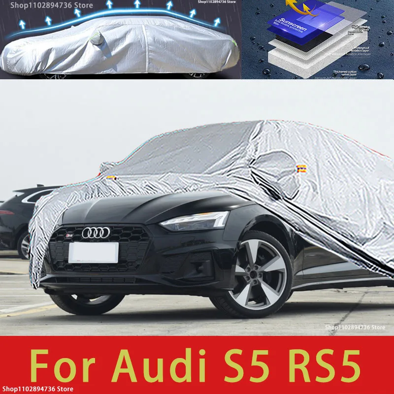 

For Audi S5 RS5 Outdoor Protection Full Car Covers Snow Cover Sunshade Waterproof Dustproof Exterior Car accessories