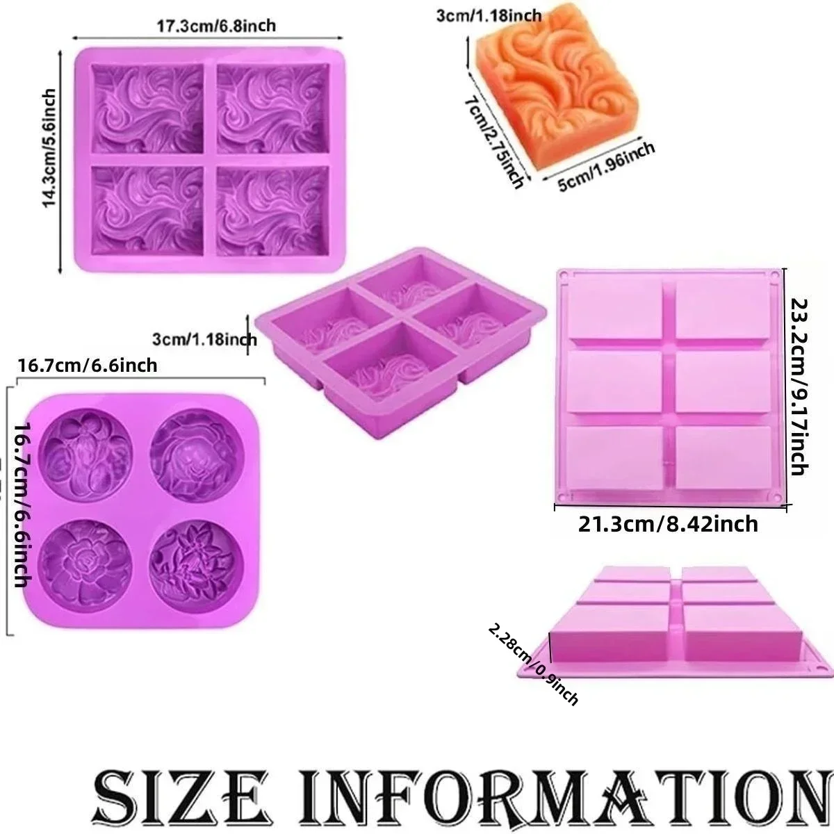 Silicone Soap Molds Create Versatile Rectangle Oval Flower Soaps Delightful Handmade Cake Chocolates Candy Mould silicone soap molds