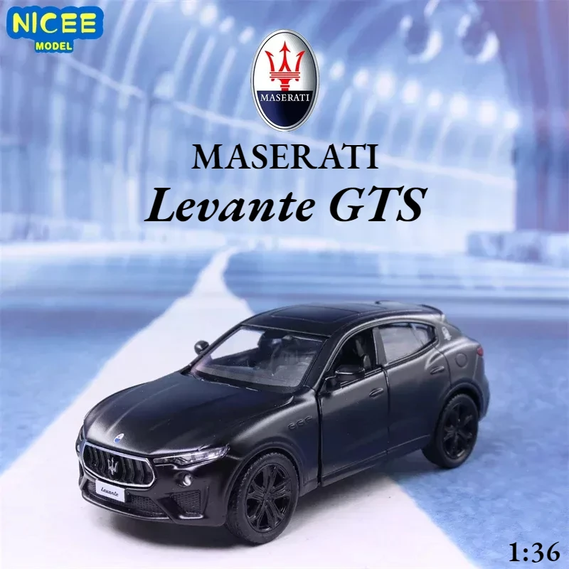 1:36 Maserati Levante Gts Toy Car Diecast Model Pull Back Doors Collezione Educativa Apribile Regalo Per Kid F245