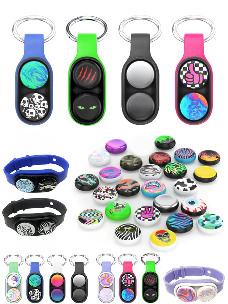 PopPuck-Spinner de mano, juguete magnético elástico Pop Puck, juguetes de descompresión coloridos para adultos y niños, regalos de navidad