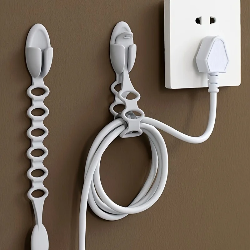 Wall-Mounted Cable Management Solution - Durable, Space-Saving Home Electrical Accessory