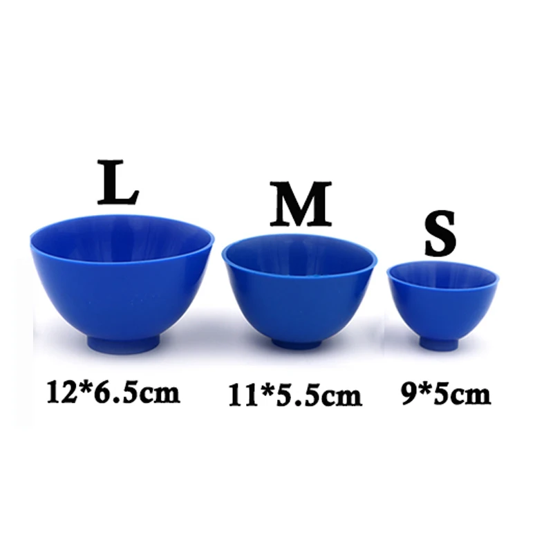 

3 PCS Dental Rubber Mixing Bowl Plastic Flexible Medical Lab Silicon Bowl For Oral Hygiene Teeth Whitening Tool