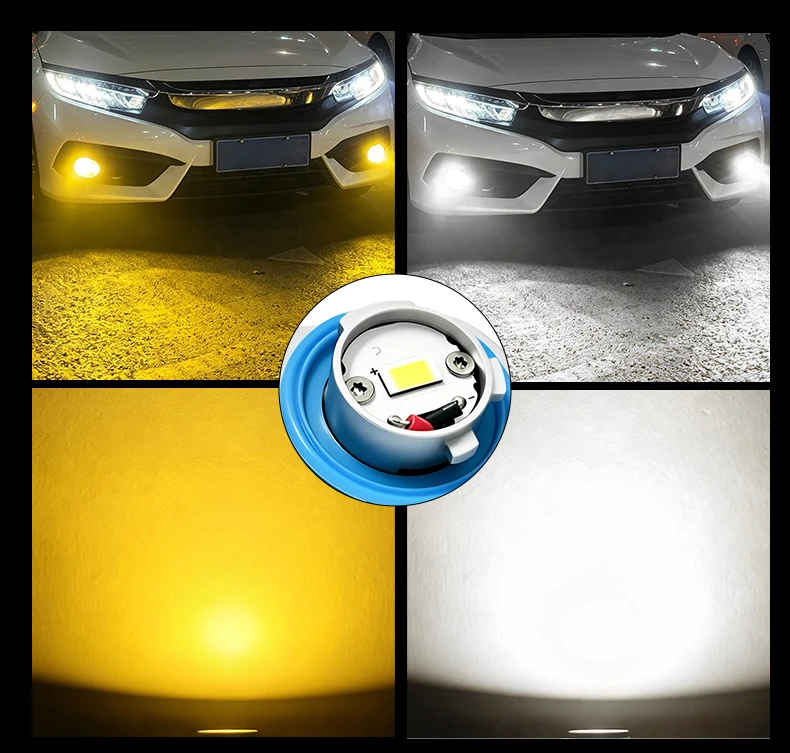 혼다 시빅 XI 11세대 MK11 2021-2025용 신형 LED 자동차 안개등 L1B 단색/이중 색상 노란색 흰색 자동차 LED 안개등