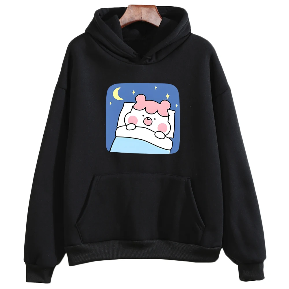 

Pink Hamster Oversized Hoodie Girls Fashion WOMEN High Street Kawaii/Cute Cartoon Long-sleeved Sweatshirt Autumn/Winter Harajuku