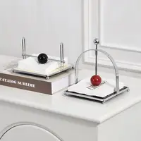 Paper Towel Holder Kitchen tissue box Home Restaurant Party Decor Stainless Steel Tissue Napkin Paper Serviette Dispenser Table 1