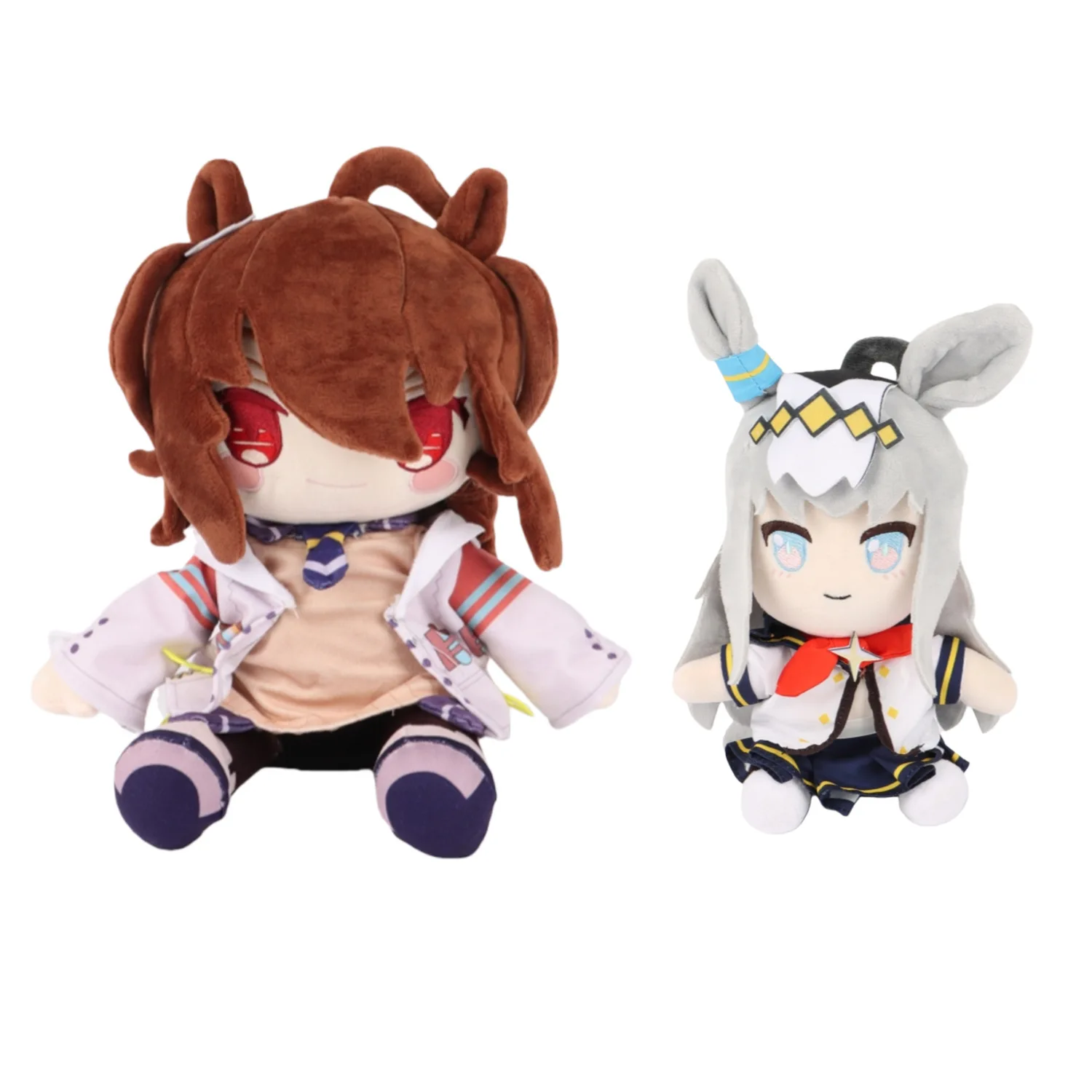 Peluche Oguri Cap & Symboli Rudolf 10 Cm – Anime Mignon – Porte-clés Ou Déco Voiture – Cadeau Fan
