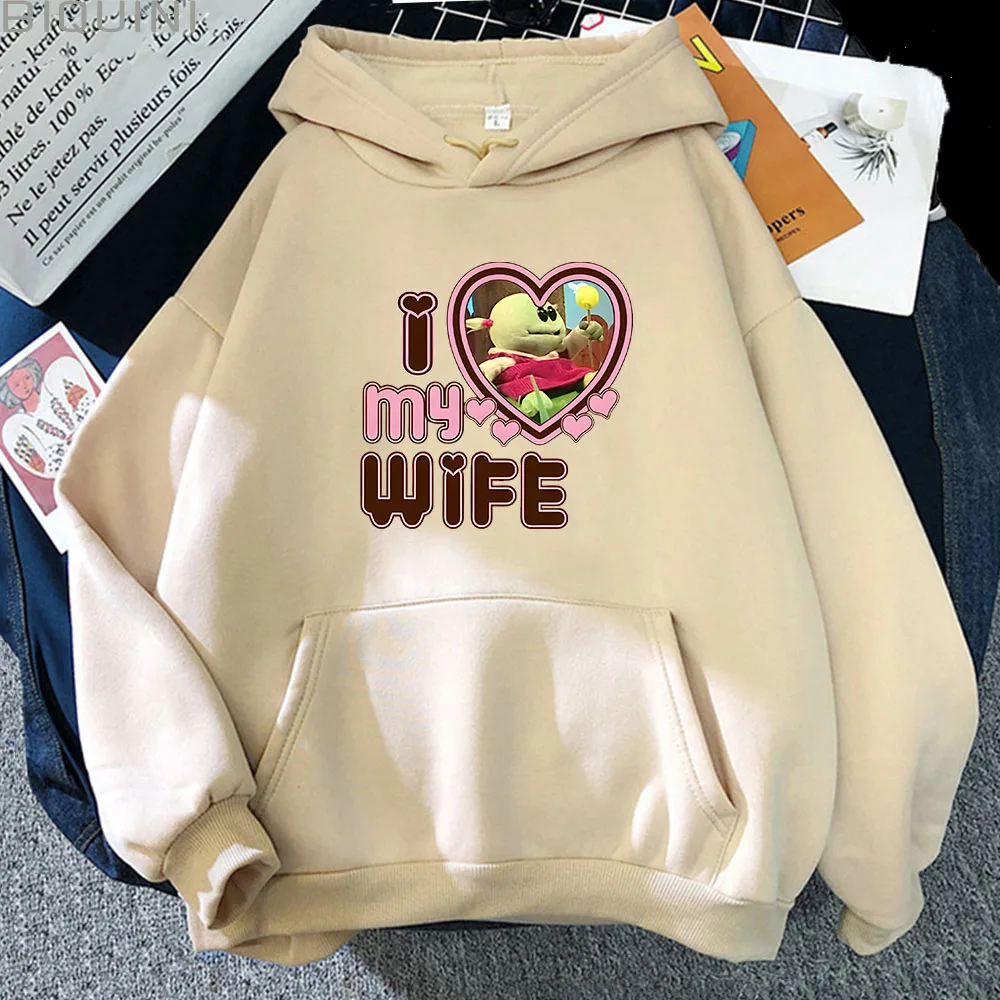 

Nanalan L Love My Wife Men's Winter Coats Aesthetic Kawaii Hoodies Unisex Autumn Winter Fleece Pullovers Sweatshirts Korea Tops