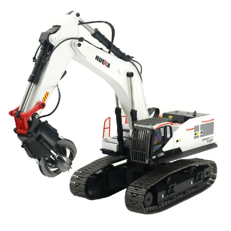 Huina 1594 Full Metal Remote Control Excavator 1/14 Electric Heavy Duty  22 Channels RC Excavator For Children Toys Model 3