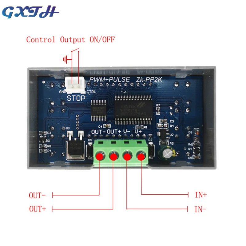 ZK-PP1K PWM Pulse Generator Dual-mode Signal Generator ZK-PP2K PWM Motor Governor Frequency Duty Cycle Adjustable Cycle Delay 4