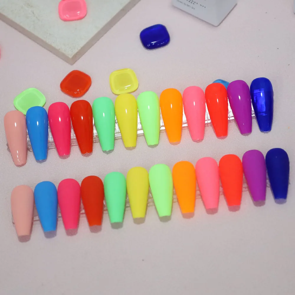 

FZANEST Neon Series Nail Gel Polish Candy Color Neon Purple Red Soak Off UV Gel Varnish for Nails Design UV Nail Art