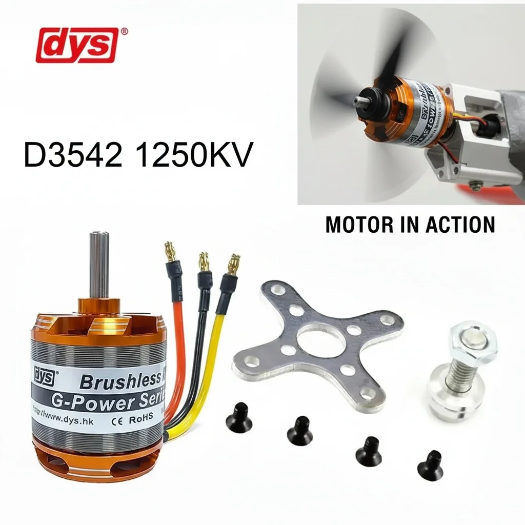 Détail du Moteur Brushless DYS D3542, performances et fiabilité pour vos drones RC