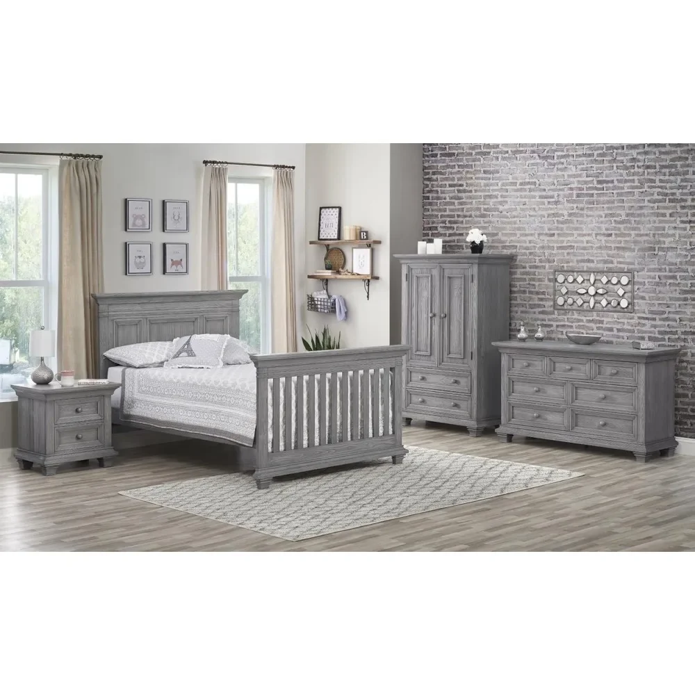 Westport 2 Drawer Nightstand, Dusk Gray 2