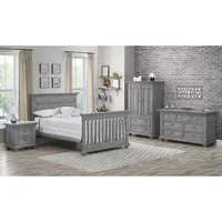 Westport 2 Drawer Nightstand, Dusk Gray 2