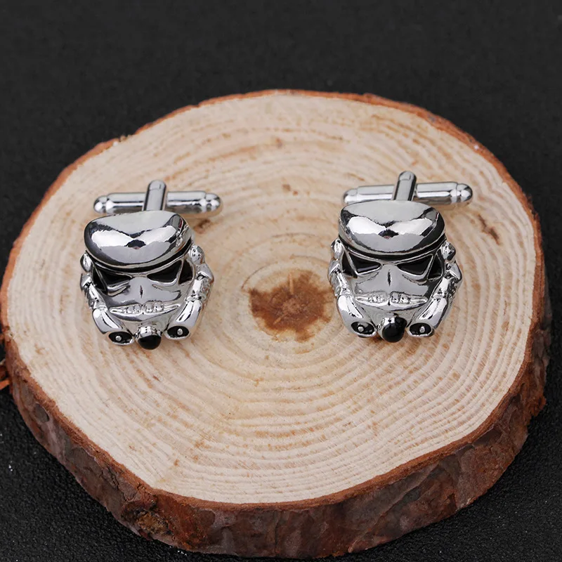 

Fashion New Tide Simple Versatile Shirt Silver Cufflink Sleeve Wholesale