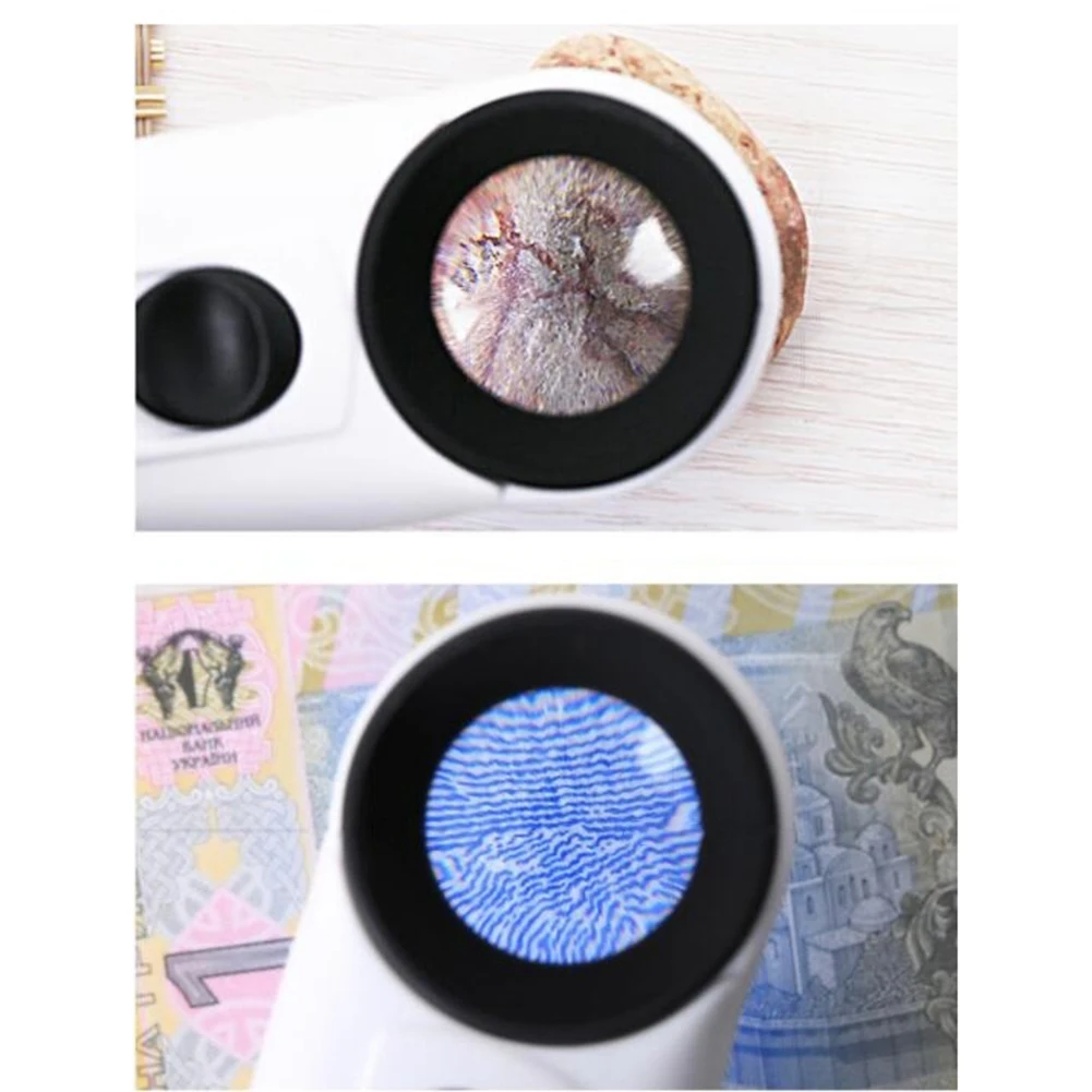 Jewelry Magnifier Jewelry Magnifying Glass Magnifying Glass Soldering Magnifier Soldering Repair Magnifier Magnifying Glass Lamp 40x 3.5mm LED Light Magnifying Glass Loupe Handheld Microscope Magnifier Illuminated lamp For Circuit Boards Hallmarks Jewelry