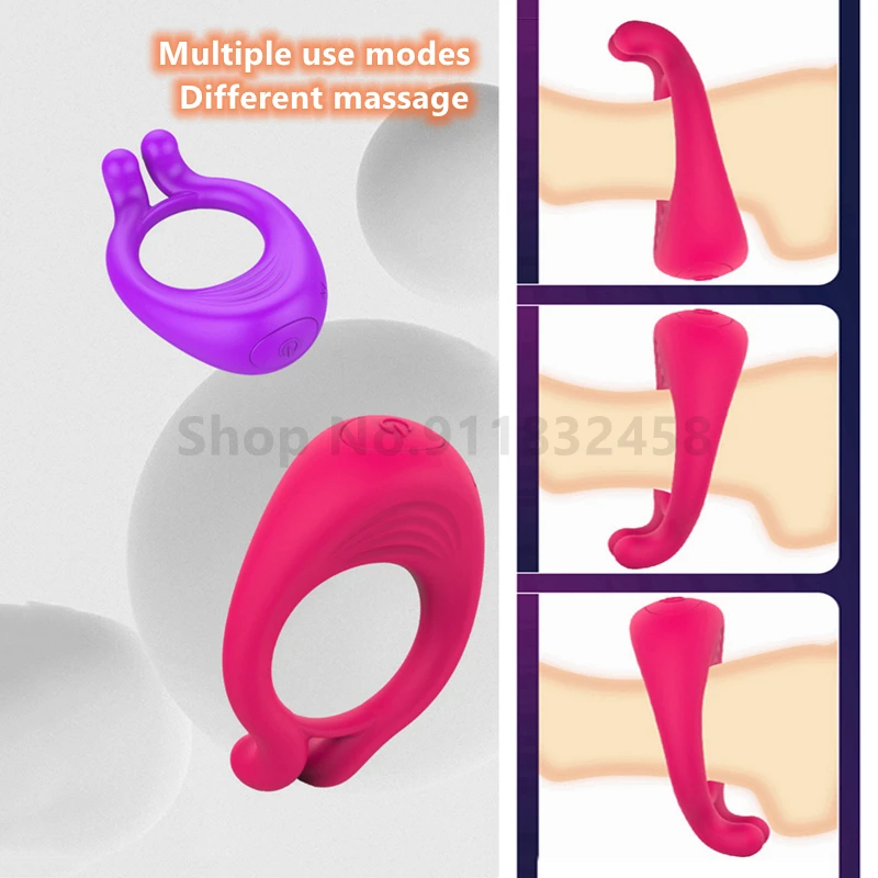 Delay Ejaculation Vibrator Ring For Men Sex Toy For Couples_voghion.com