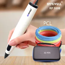 Myriwell PR 300B niskotemperaturowy długopis 3D z Filament PCL prezenty świąteczne/urodzinowe, zasilacz USB, bezpieczeństwo w niskich temperaturach