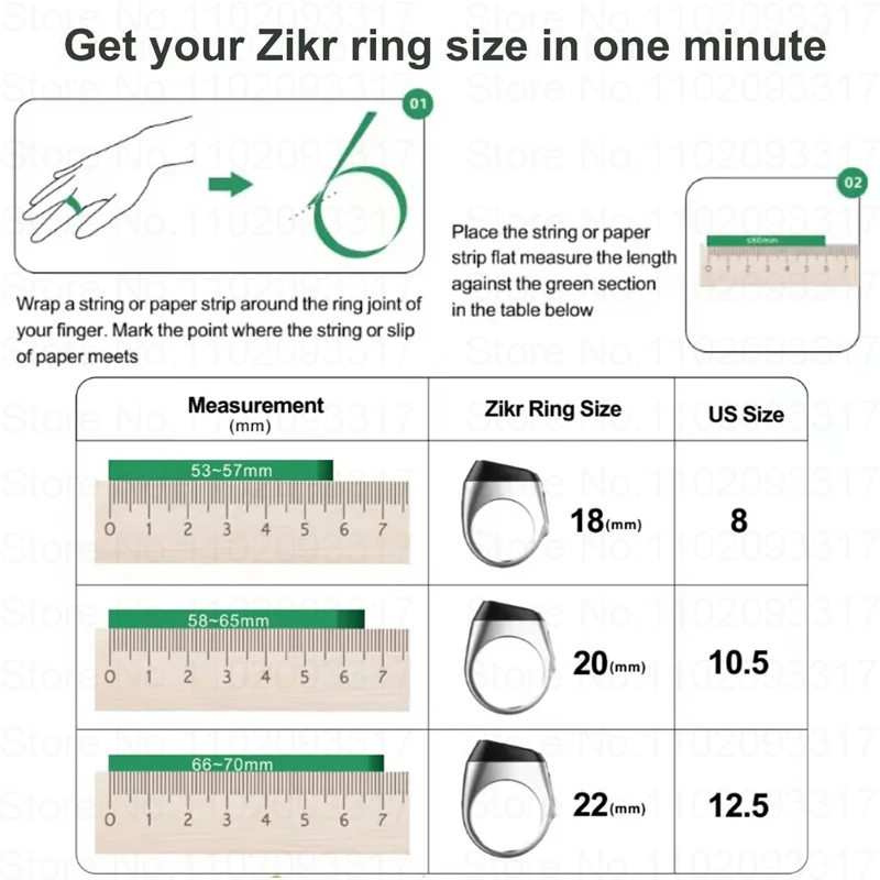 IQibla M02 Pro Metal Alloy Tasbeeh Smart Digital Counter Tasbih Zikr Ring for Muslim Praise with Charging box Vibration Reminder 3