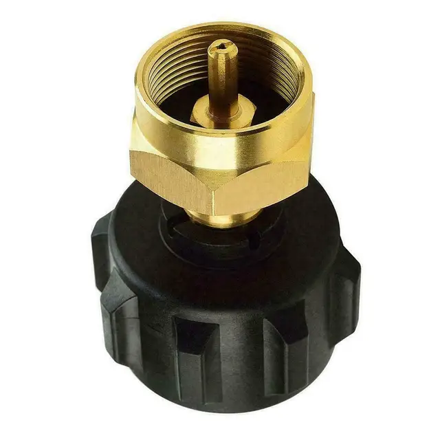 Bbq Propán Tartály Újratöltő Adapter Szerelvények Kültéri Kemping Qcc1 Szabályozó Szelep Propánhenger 1 Lb Újratöltési Csatlakozó - Image 3