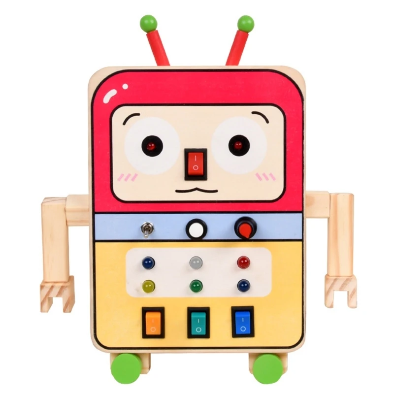 

Сенсорная игрушка Многофункциональная настольная игра Милая игрушка в форме робота Инструмент для практического обучения навыкам