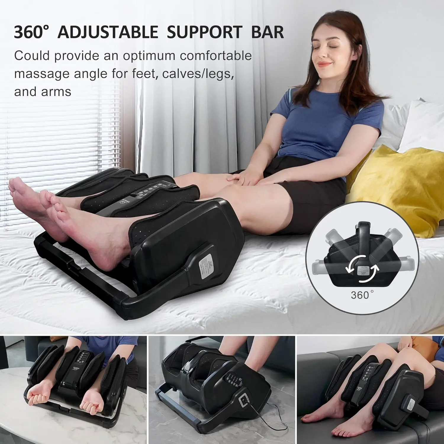 Foot Calf  with Heat, Compression,Kneading, Rolling Vibration, Foot  Machine, Foot Heater, Remote Contro 6