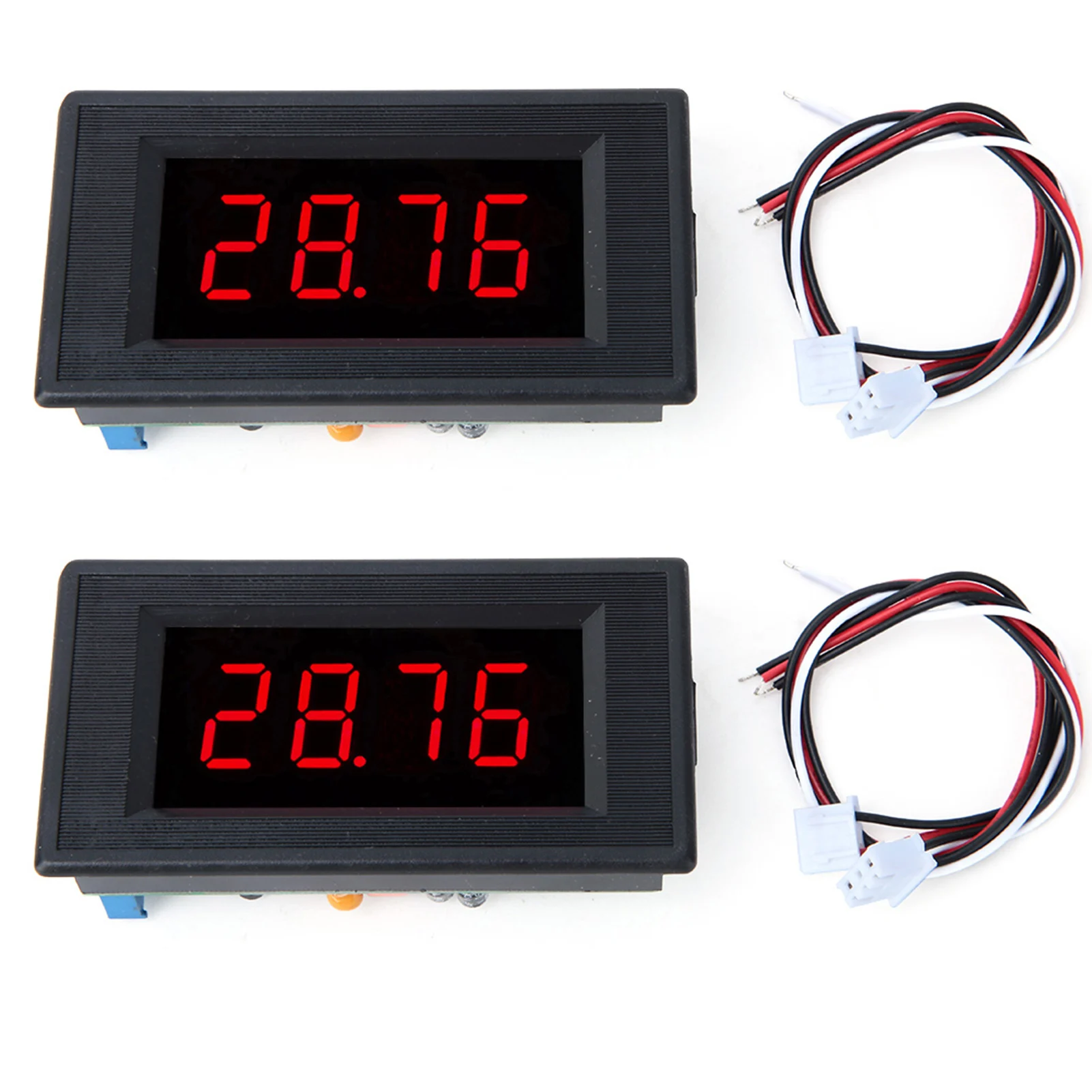 

5135A DC5V Высокоточный Вольтметр постоянного тока 3 1/2 цифровой панельный измеритель с красной планкой, Вольтметр постоянного тока, цифровой панельный измеритель, Цифровой вольтметр