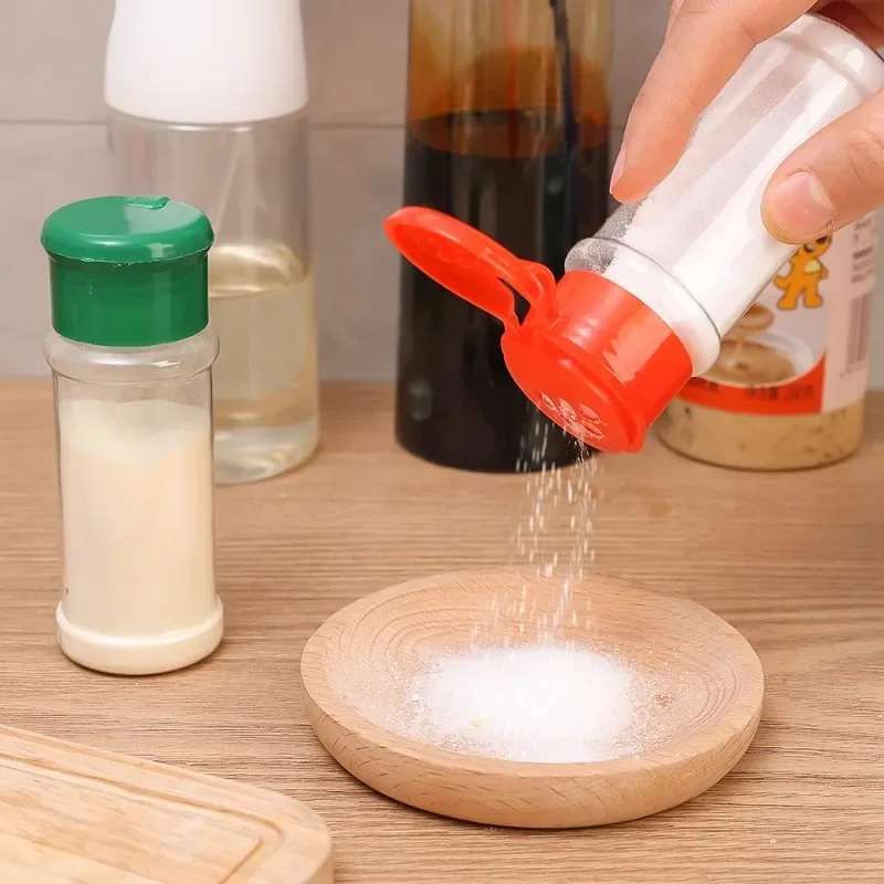 Description Picture 5 of itemClear Spices Bottle Salt Pepper Shakers Plastic Barbecue Seasoning Jars Condiment Box Kitchen Gadgets Powder Storage Can