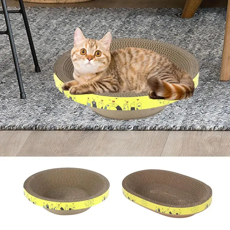 

Cat Scratcher Bowl Bowl Shape Multipurpose Training Scratching Posts Toys Corrugated Paper Cardboard For Cats Dogs Pets Supplies