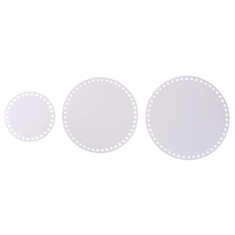 2pcs/set 10/12/15/18/20-cm Round Shape Clear Acrylic Base Mould For Knit Bag DIY Woven Bag Transparent Board