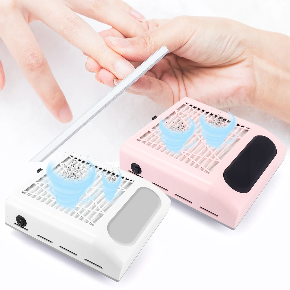 Liarty 80W Strong Power Nail Dust Collector Nail Fan Art Salon Equipment Suction Dust Collector