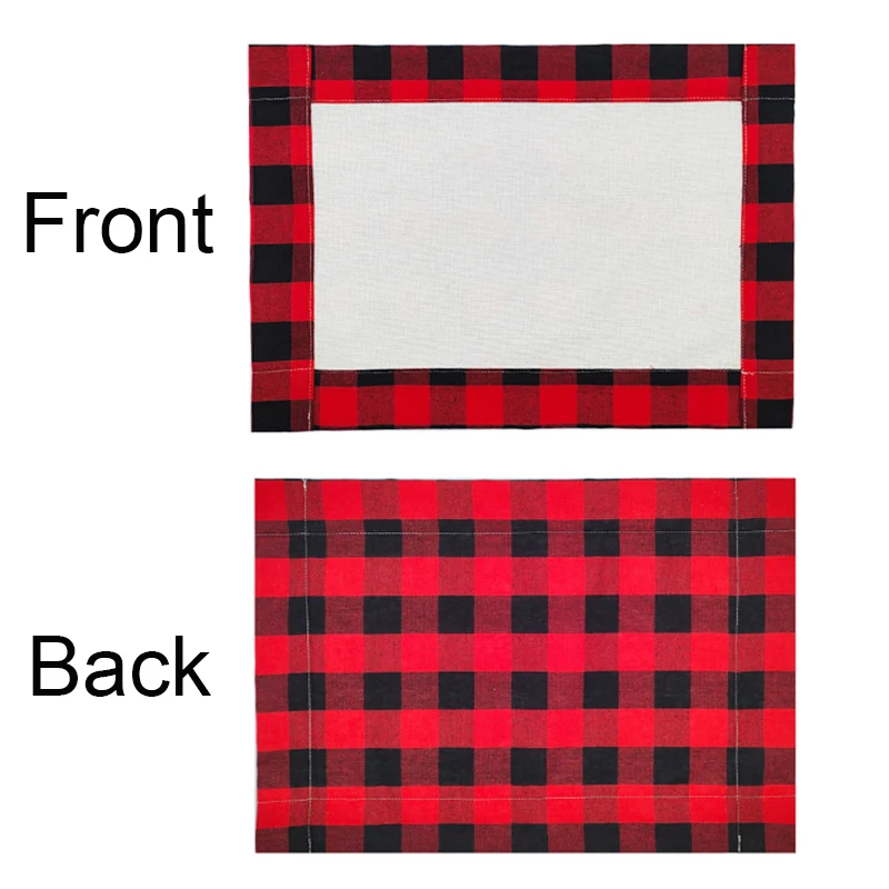 10pcs sublimation Christmas Place mat Blank Sublimation Santa Placemat blank for design