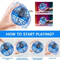 Original Patent LED Light Flying Ball Boomerang Drone Floating Ball Flying Ball Rotator Children's Toy Christmas Gift 2