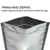 Custom Logo Print Matte Black Ziplock Plastic Packaging Pouch Mini  Flat Clear Window  Printed Mylar Bags 3