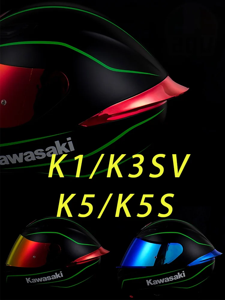

K1 Helmet Spoiler for AGV K3SV K5 K5S Motorcycle Helmet Tail Casco Capacete Moto Accessories Rear Spoiler Not for S Size