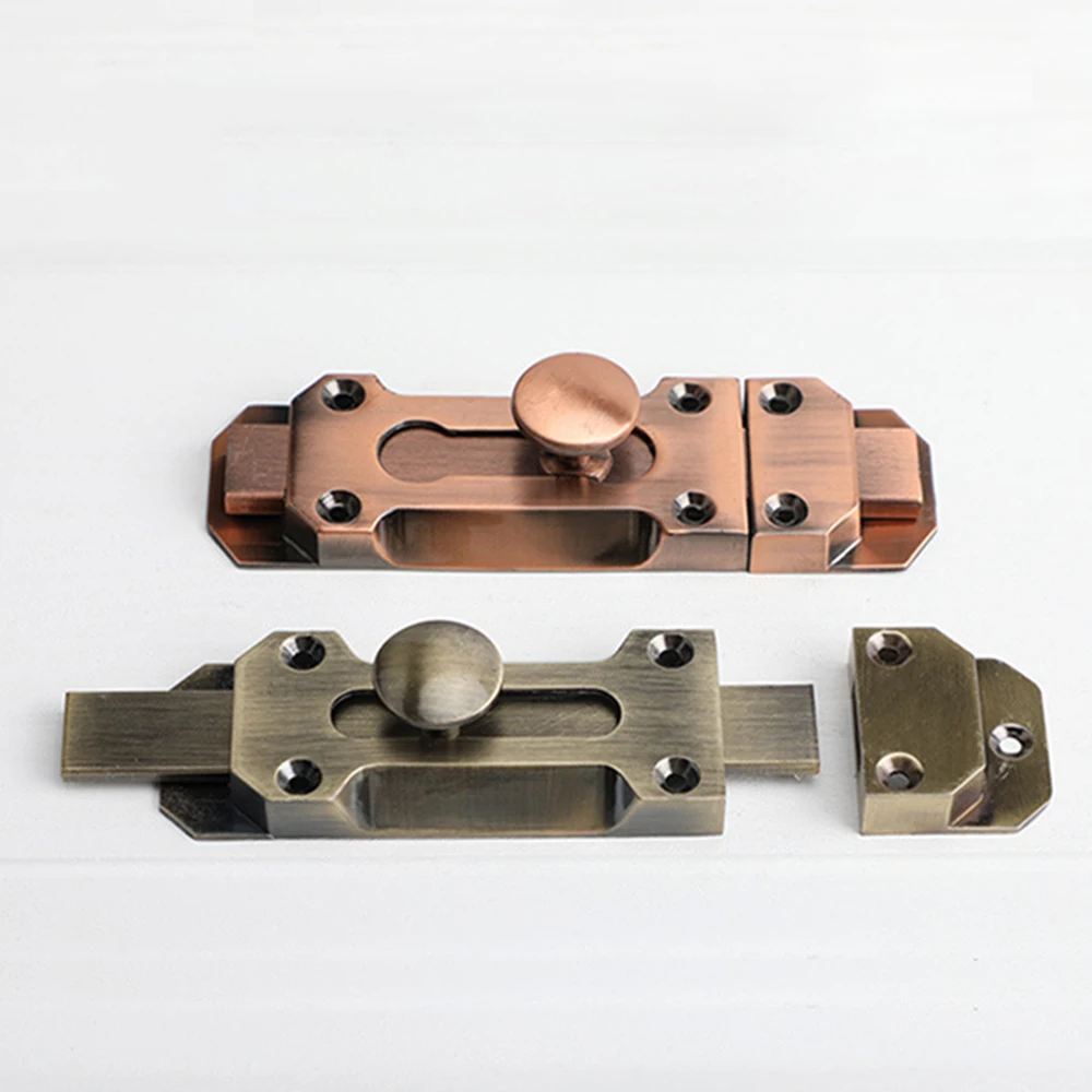 Description Picture 6 of item1pc Door Windows Latch Lock Bolt Gate Garage Safety Guard Buckle Latches Sliding Bolts Zinc Alloy 5 Inch