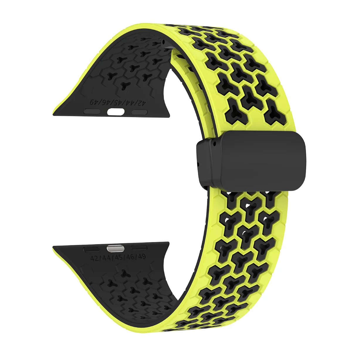 Magnetic Two-Tone Breathable Silicone Watch Band