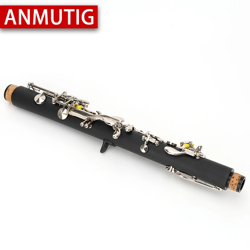 Eb Clarinet ABS Pipe Body Nickel Silver Key Soprano Instruments ANMUTIG S3