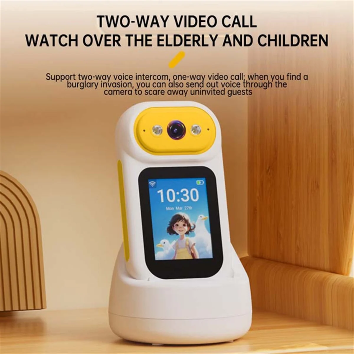 SEWS-Wifi Indoor Baby Camera With Motion Detection Video Call Indoor Security Night Vision 2-Way Audio S1eba640f00104a82bac5f23389fac0eau