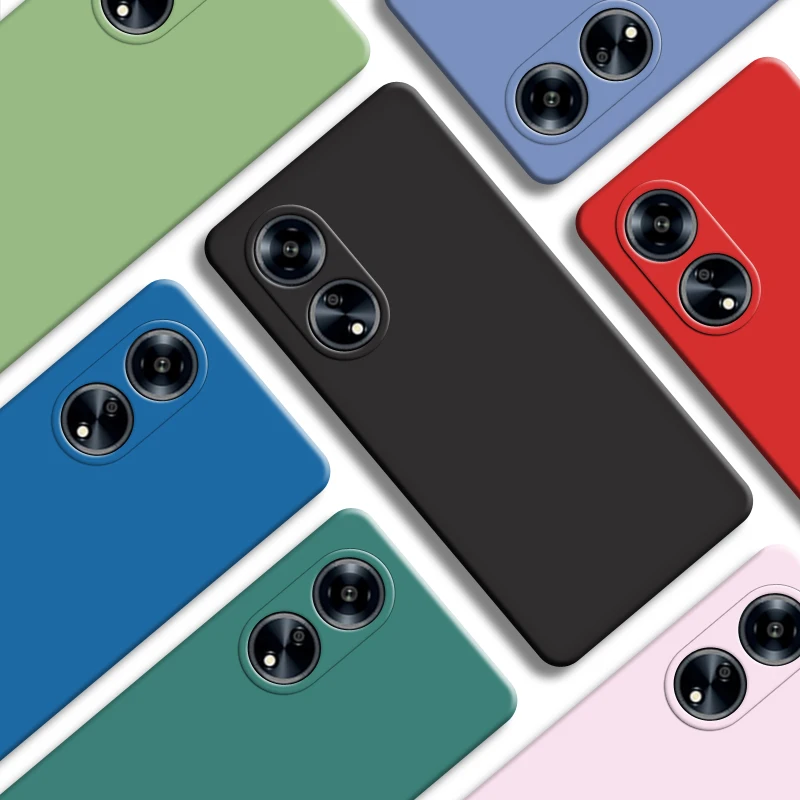 

For OPPO A98 Case OPPO A15 A15s A36 A54 A56 A74 A76 A78 A96 A97 A98 Cover New Liquid Silicone Shockproof Bumper For OPPO A98 5G