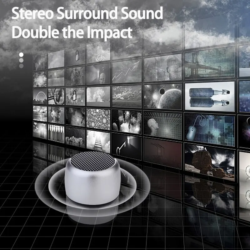 Bluetooth Speaker M1 Portable Bluetooth Haut-Parleur Musique St&eacute;r&eacute;o Surround Mini USB Ext&eacute;rieur Subwoofer Haut-Parleur Lecteur Audio