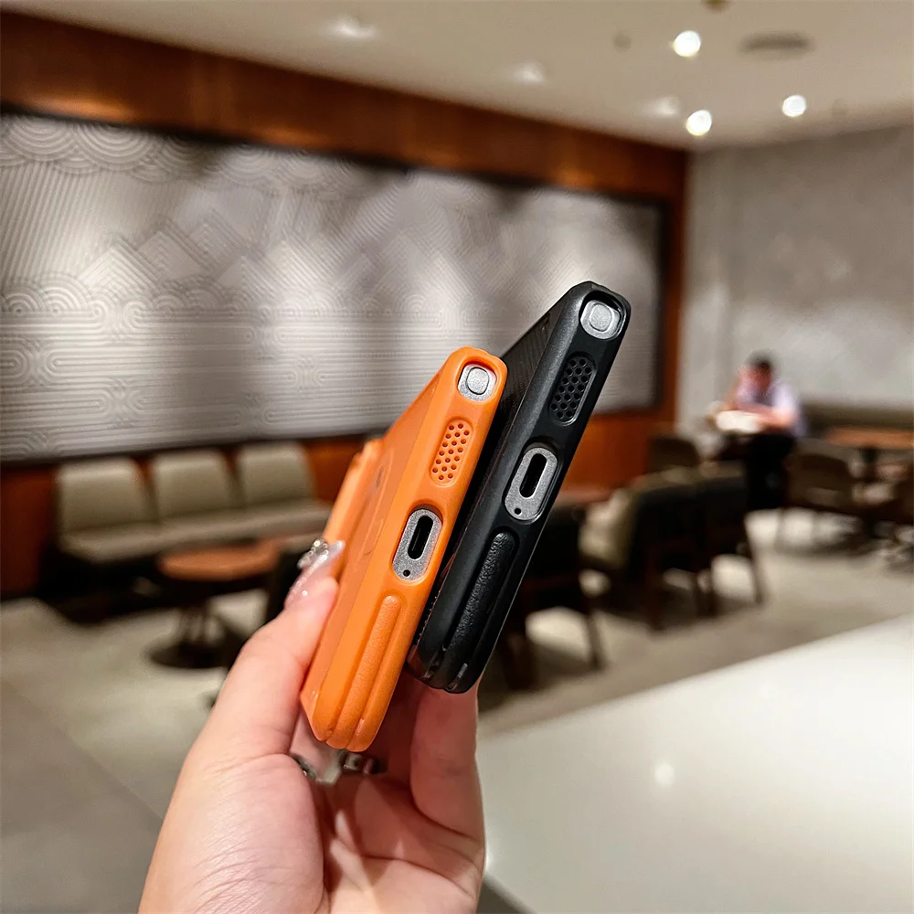 MagSafe-Compatible Shockproof Matte TPU Phone Case with Wireless Charging Protection