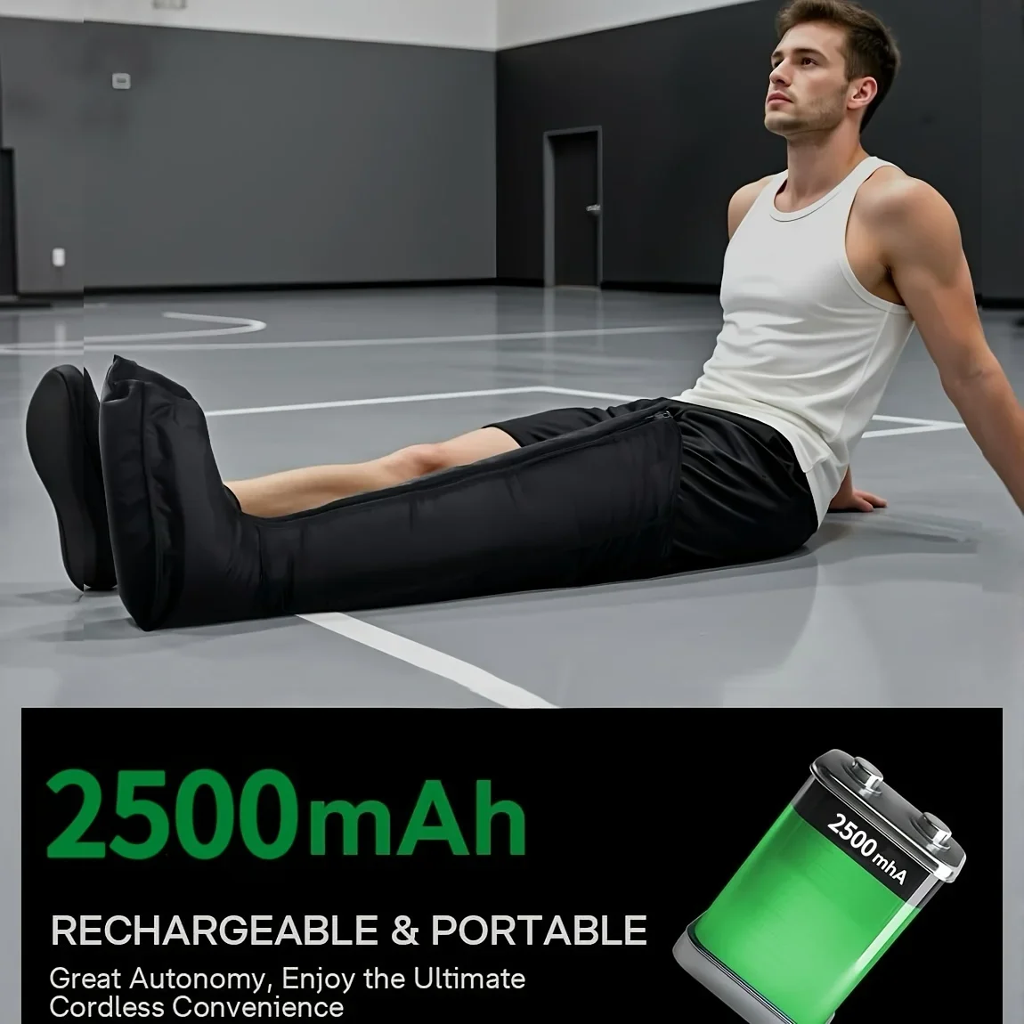 Professional Leg Massager with Airbag Wrapping and Wireless Design