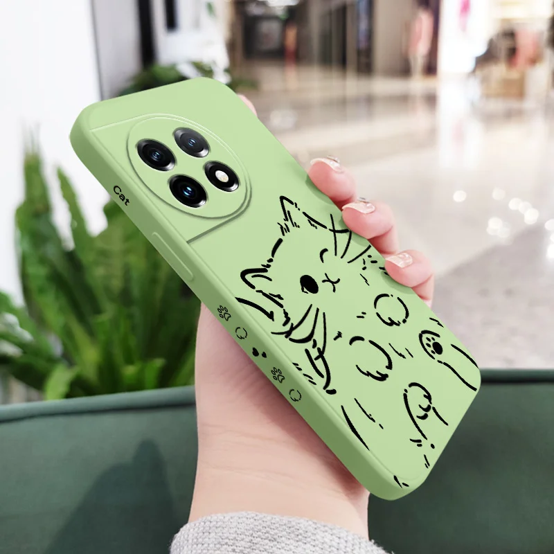 Smart Cat Liquid Silicone Phone Case