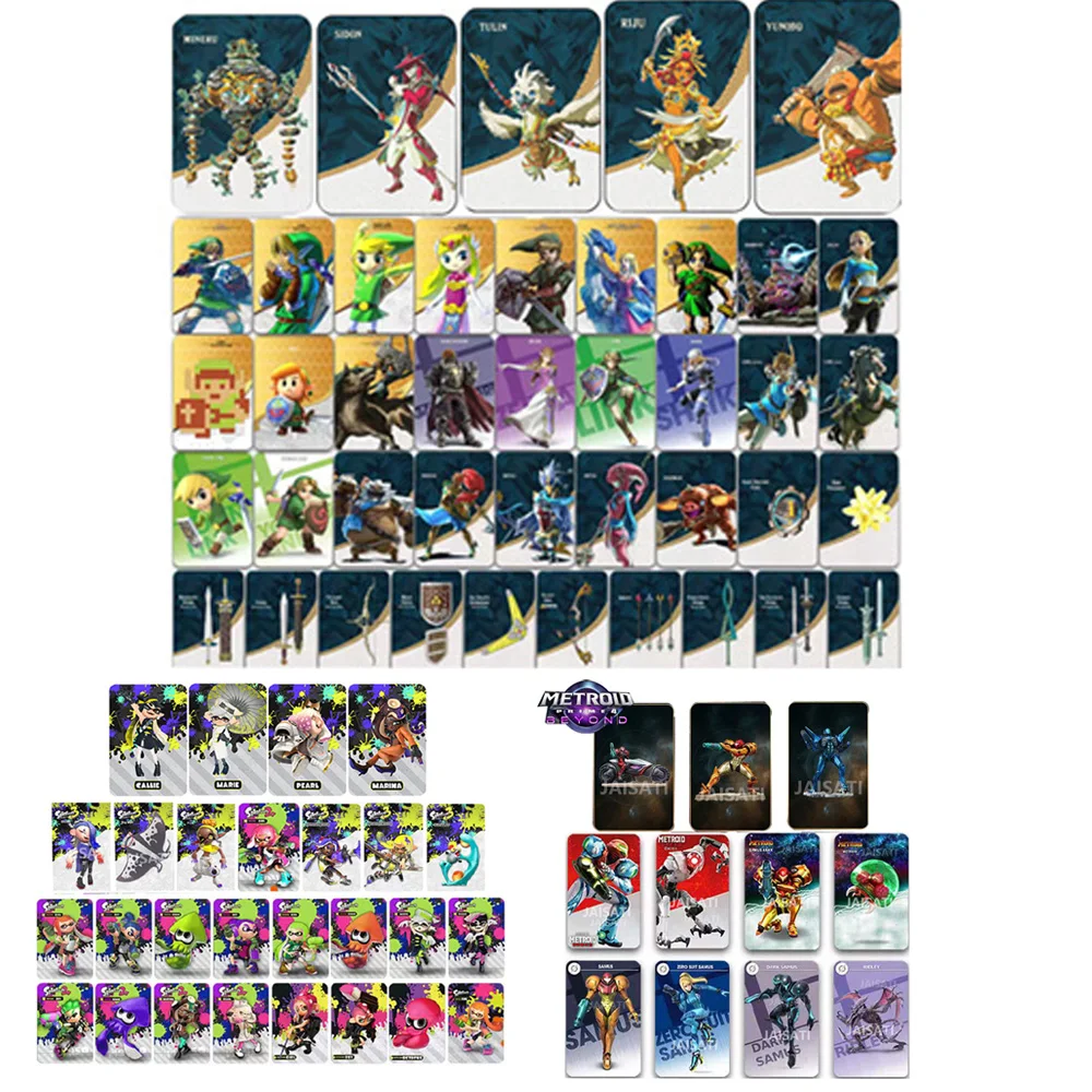 NEUE MINERU TULIN YUNOBO SIDON RIJU Link Princess Tears of the Kingdom NFC-Karten für Switch