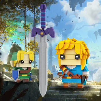 Breath of The Wild Link Building Sets for Adults Kids, Link Minifigure Ocarina of Time Building Kit,Game Series Building Blocks