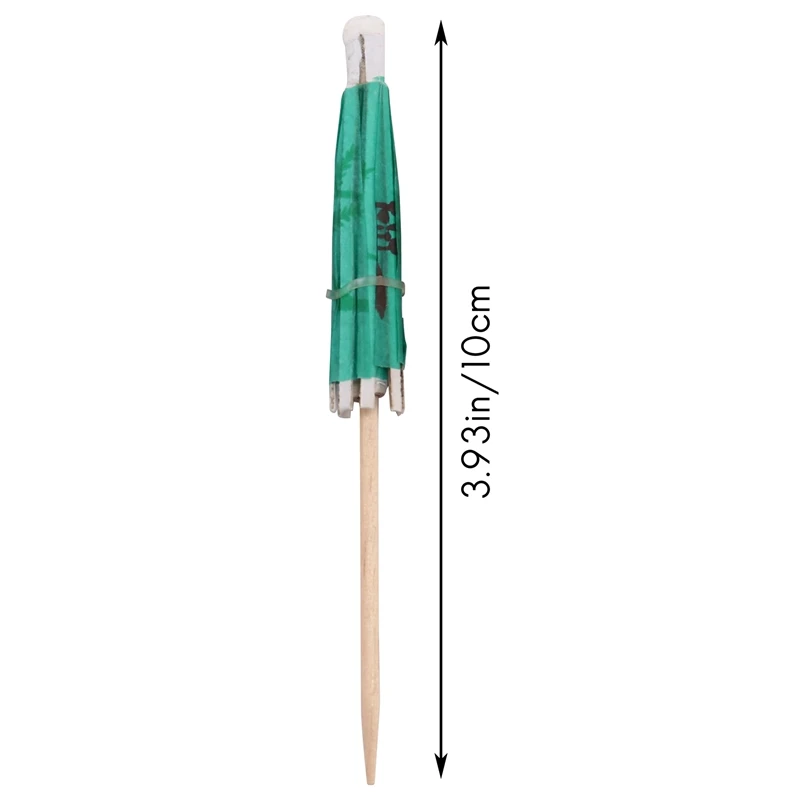 CQMF-100 Mixed Paper Cocktail Umbrellas Parasols For Party Tropical Drinks Accessories