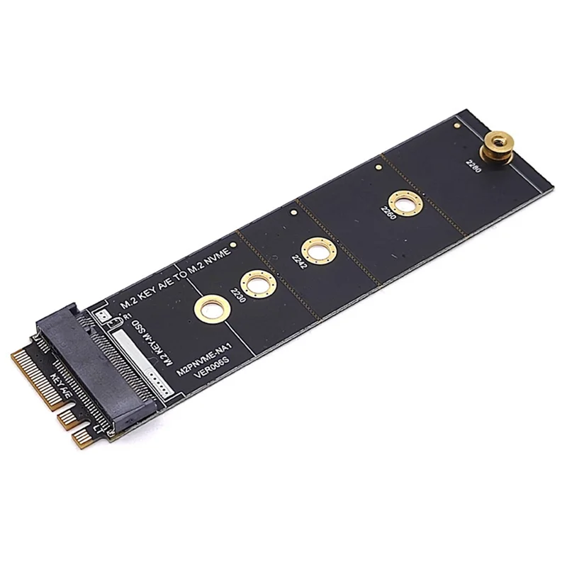 M.2 A+E KEY Slot To M.2 NVME Adapter Card NGFF To KEY-M Expansion Card NVMe PCI Express SSD Port Expansion Adapter